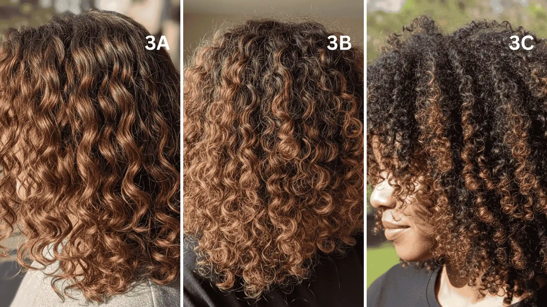 Curly hair texture