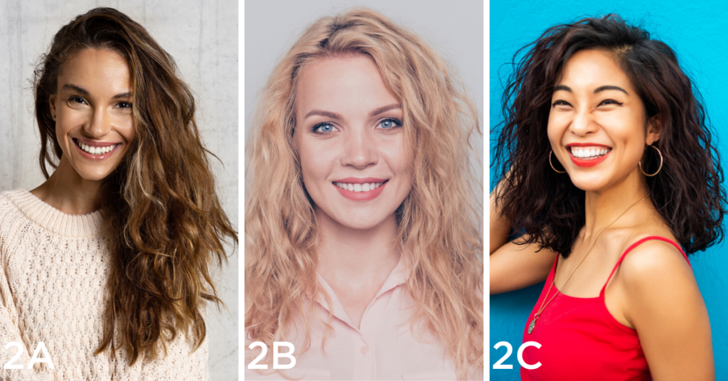 Wavy hair texture